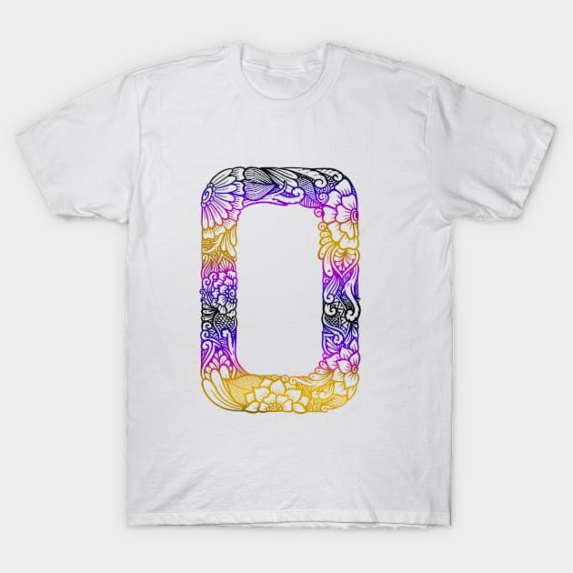 Doodle 0 T-Shirt by Raa Mandala and Doodle